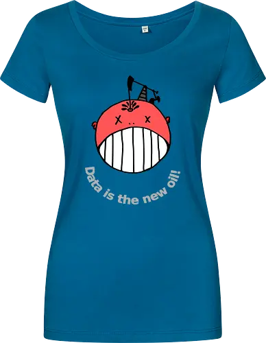 Data is the new oil, helle Schrift