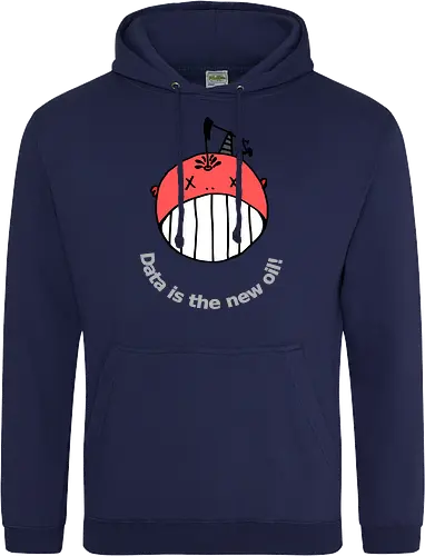 Data is the new oil, helle Schrift