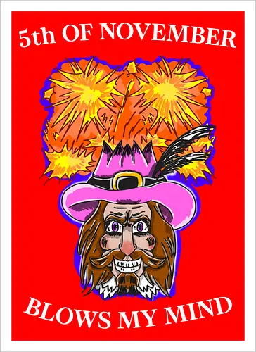 5. November Lustige Feier Guy Fawkes Bonfire Night