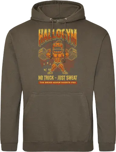 HalloGym - No Trick Just Sweat Gym Halloween Tee for Fitness Lovers