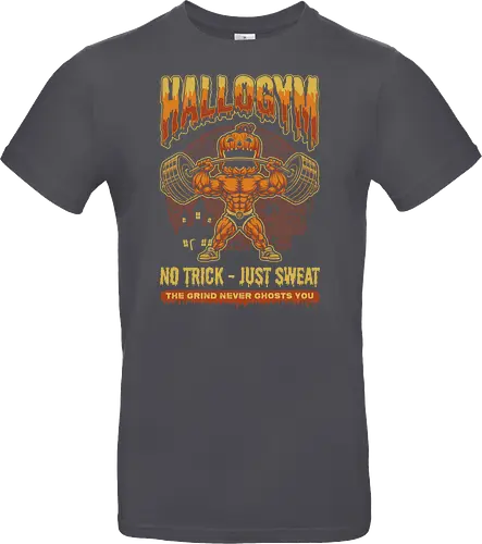 HalloGym - No Trick Just Sweat Gym Halloween Tee for Fitness Lovers