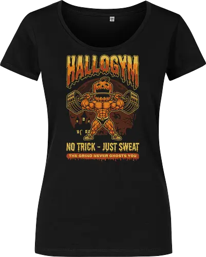 HalloGym - No Trick Just Sweat Gym Halloween Tee for Fitness Lovers