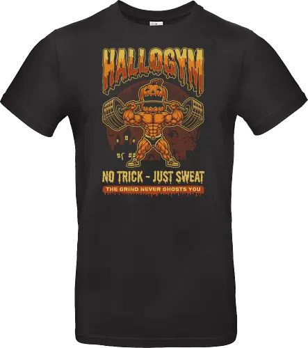 HalloGym - No Trick Just Sweat Gym Halloween Tee for Fitness Lovers