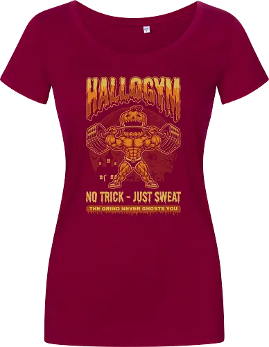 HalloGym - No Trick Just Sweat Gym Halloween Tee for Fitness Lovers