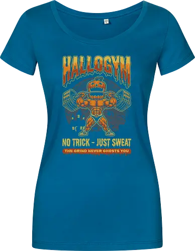 HalloGym - No Trick Just Sweat Gym Halloween Tee for Fitness Lovers