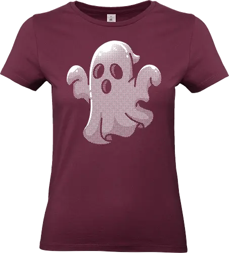 Transparent Ghost - creepy, party, simple, ghost, transparent, halloween, horror, scary, spooky, pumpkin, witch, funny, boo, cute, aesthetic - Standard T-Shirt (Women)