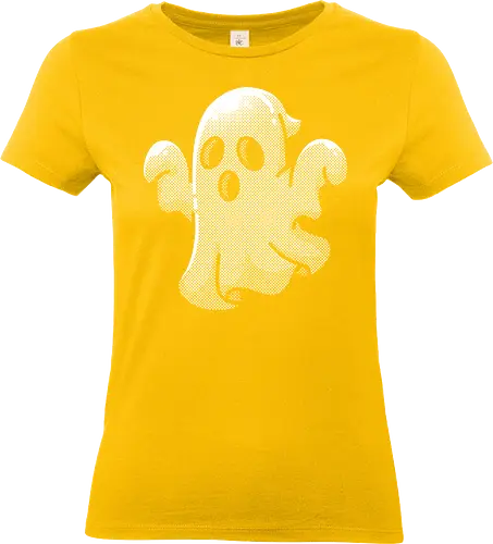 Transparent Ghost - creepy, party, simple, ghost, transparent, halloween, horror, scary, spooky, pumpkin, witch, funny, boo, cute, aesthetic - Standard T-Shirt (Women)
