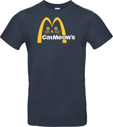 Cat Meow's Parody Art - cat, woman, food, fast food, funny quote, mashup, funny, funny pop, funnytee, gaming, geek, humor, joke, meme, memes, nerd, parody, television, vintage - Standard T-Shirt