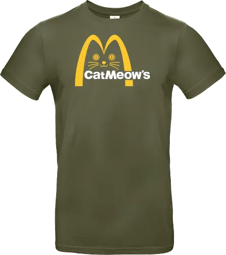 Cat Meow's Parody Art - cat, woman, food, fast food, funny quote, mashup, funny, funny pop, funnytee, gaming, geek, humor, joke, meme, memes, nerd, parody, television, vintage - Standard T-Shirt