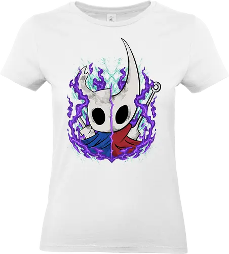 knight and hornet  - awesome, hero, game, silksong, hollowknight, knight, lancer, beetle, insect, adventure, cool - Standard T-Shirt (Women)