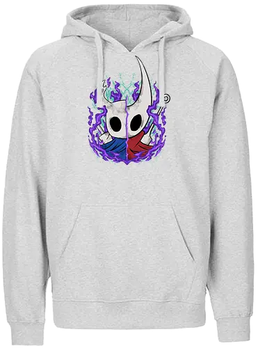knight and hornet  - awesome, hero, game, silksong, hollowknight, knight, lancer, beetle, insect, adventure, cool - Fairtrade Hoodie