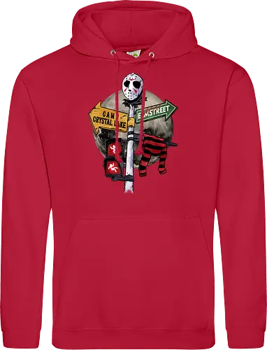 curse land - horror, halloween, jasonvoorhees, freddy krueger, friday13th, horror movies, slasher, halloween town, hocus pocus, elmstreet, nightmare - Standard Hoodie