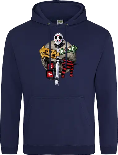 curse land - horror, halloween, jasonvoorhees, freddy krueger, friday13th, horror movies, slasher, halloween town, hocus pocus, elmstreet, nightmare - Standard Hoodie