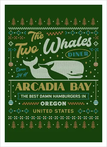 Two Whales Diner Ugly Sweater