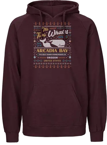 Two Whales Diner Ugly Sweater - butterfly, before the storm, Chloe, Max, arcadia bay, video game, gaming, rocky mountain record traders, the black lantern, true colors, alex chen, haven springs, double exposure, ugly christmas sweater, two whales diner, Strange Life - Fairtrade Hoodie