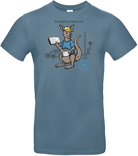 Ink Before Internet  - y2k, nostalgic, nostalgia, relatable, ink before internet, newspaper, newspaper boy, vintage, design, 90s, 90s era, old time, back to 90s - Standard T-Shirt