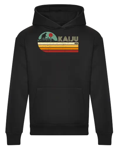 Kaiju vintage - anime, manga, japan, japanese art, retro, vintage, terror movie, great monster, king of the monsters, kaiju, Kaiju - Heavyweight Hoodie