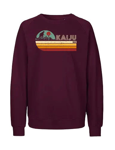Kaiju vintage - anime, manga, japan, japanese art, retro, vintage, terror movie, great monster, king of the monsters, kaiju, Kaiju - Fairtrade Sweatshirt