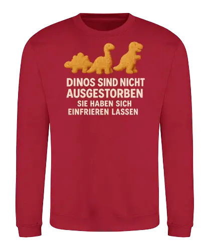 NuggetFront - Simlow, Twitch, Streamer, Katze, Chaos, Liebe, Herz, Dino - Sweatshirt