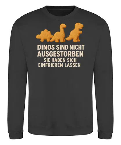 NuggetFront - Simlow, Twitch, Streamer, Katze, Chaos, Liebe, Herz, Dino - Sweatshirt