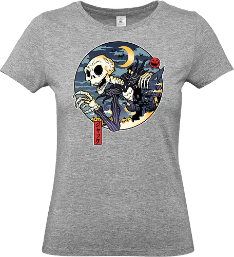 JakkaDokuro - nightmare, yokai, halloween, skellington, burton, demonigote - Standard T-Shirt (Women)
