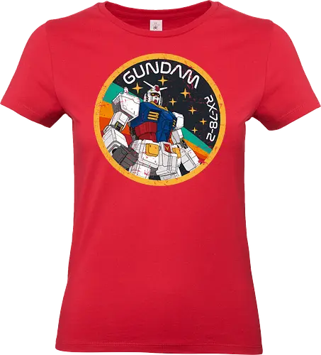 Gundam RX-78-2 Patch - gundam, robot, mecha, japon, vintage, nasa, logo, space, astronaut - Standard T-Shirt (Women)