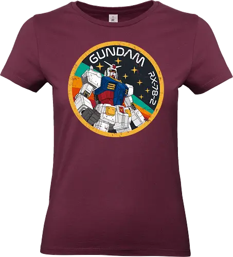 Gundam RX-78-2 Patch - gundam, robot, mecha, japon, vintage, nasa, logo, space, astronaut - Standard T-Shirt (Women)