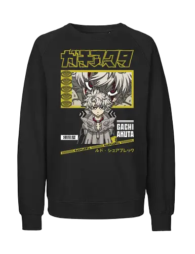  Rudo: Scraps and Fury - Gachiakuta, Rudo, GACHI AKUTA, manga, anime, fan art, t-shirt design, art print, scavenger, action manga, cool graphic, futuristic, edgy, stylish, dark fantasy, geek art. - Fairtrade Sweatshirt