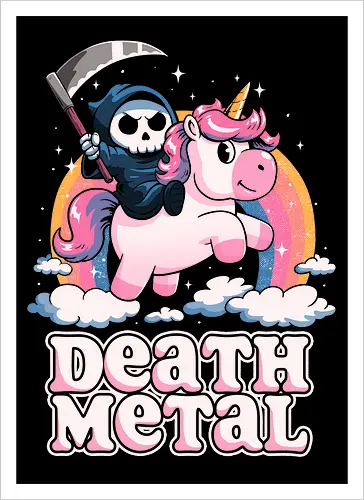 Death Metal Unicorn Reaper
