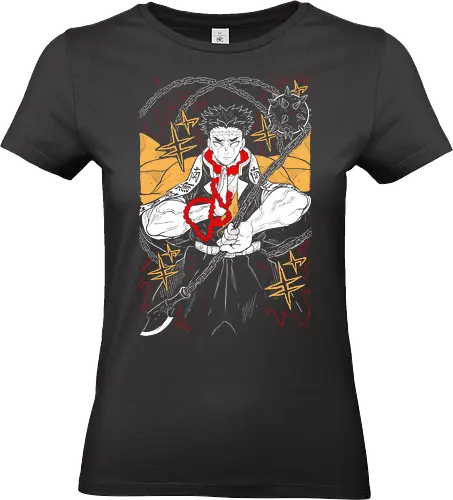 Gyomei Himejima Demon - Slayer - Kawaii, Demon, Anime, Manga, Tokyo, Angry, Japanese Art, Aesthetic, Manga Style, Zylixzen, Aggressive, Gamer, Otaku, Gift, Cool - Standard T-Shirt (Women)