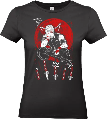 Tengen Uzui Demon - Slayer - Kawaii, Demon, Anime, Manga, Tokyo, Angry, Japanese Art, Aesthetic, Manga Style, Zylixzen, Aggressive, Gamer, Otaku, Gift, Cool - Standard T-Shirt (Women)