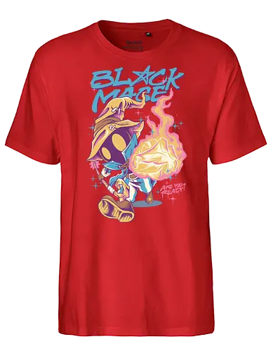 darkness mage - ff, finalfantasy, game, black mage, magician, wizard, cool, popculture, adventure, isekai, anime, japaneseart - Fairtrade T-Shirt