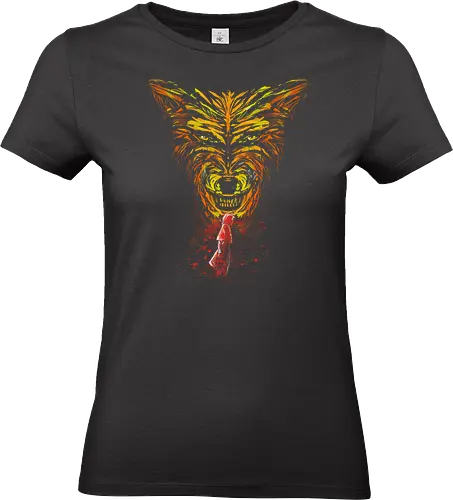 Into the woods - red little hood, wolf, fairy tale - Standard T-Shirt (Women)