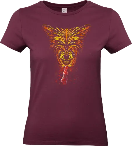 Into the woods - red little hood, wolf, fairy tale - Standard T-Shirt (Women)