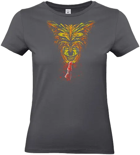 Into the woods - red little hood, wolf, fairy tale - Standard T-Shirt (Women)