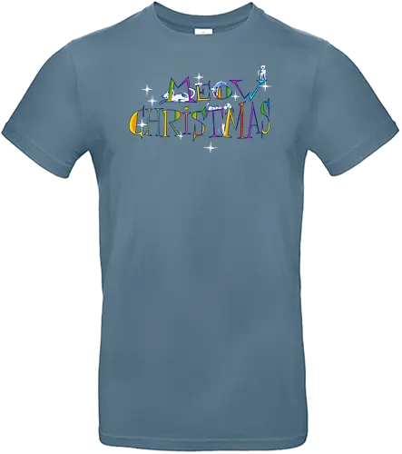 Meow christmas - cats, christmas, merry christmas, typography - Standard T-Shirt