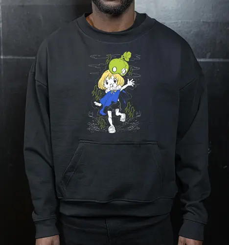 Suika - Dr.Stone - Kawaii, Anime, Manga, Tokyo, Angry, Japanese Art, Aesthetic, Manga Style, Zylixzen, Aggressive, Gamer, Otaku, Gift, Cool - Cropped Sweatshirt