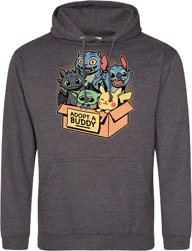 Adopt Geek Pet - Video Game, Game, Japanese, Korean, Tv Show, Animation, Tiger, Viking, Dragon, Cute, Pet, Animal, Adoption, Adopt, Pet Adoption, Buddy, Kpop, rat, extraterrestrial - Standard Hoodie