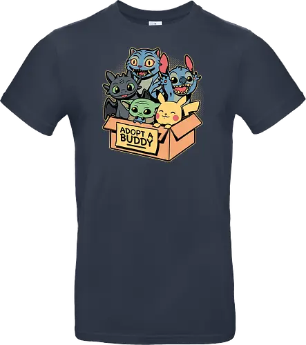 Adopt Geek Pet - Video Game, Game, Japanese, Korean, Tv Show, Animation, Tiger, Viking, Dragon, Cute, Pet, Animal, Adoption, Adopt, Pet Adoption, Buddy, Kpop, rat, extraterrestrial - Standard T-Shirt