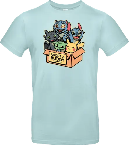 Adopt Geek Pet - Video Game, Game, Japanese, Korean, Tv Show, Animation, Tiger, Viking, Dragon, Cute, Pet, Animal, Adoption, Adopt, Pet Adoption, Buddy, Kpop, rat, extraterrestrial - Standard T-Shirt