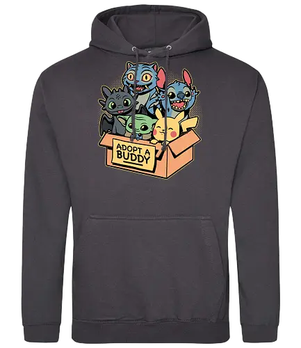 Adopt Geek Pet - Video Game, Game, Japanese, Korean, Tv Show, Animation, Tiger, Viking, Dragon, Cute, Pet, Animal, Adoption, Adopt, Pet Adoption, Buddy, Kpop, rat, extraterrestrial - Standard Hoodie