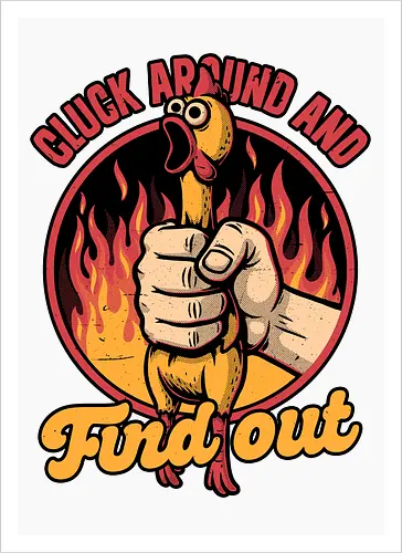 Chicken Quote Burn