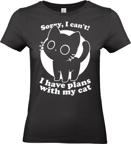 I Like Cats Not People - People, like, dislike, Cat, Black Cat, Pet, Judgement, Sarcasm, Fluffy, Cute, Funny, Fun, Joke - Standard T-Shirt (Women)