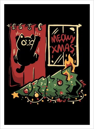 Meowy Xmas Cat