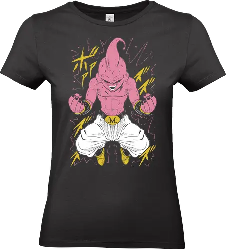 Kid Buu Ball - Dragon Z - Kawaii, Anime, Manga, Tokyo, Angry, Japanese Art, Aesthetic, Manga Style, Zylixzen, Aggressive, Gamer, Otaku, Gift, Cool - Standard T-Shirt (Women)