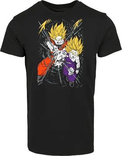Son Gohan and Goku Super Saiyan 2 Ball - Dragon Z