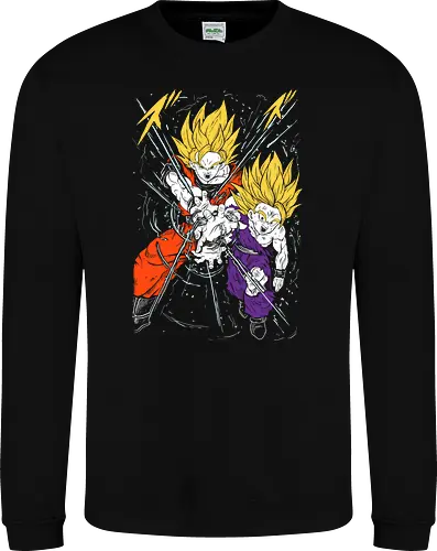 Son Gohan and Goku Super Saiyan 2 Ball - Dragon Z