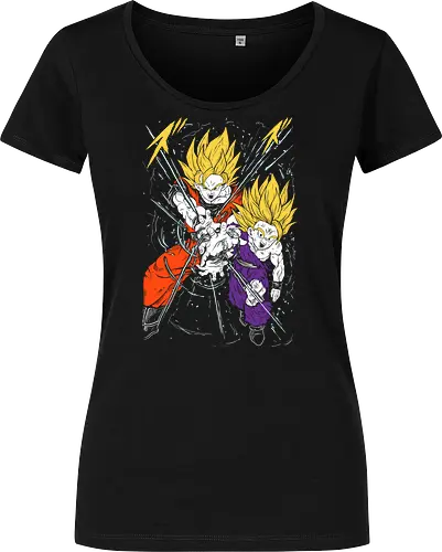 Son Gohan and Goku Super Saiyan 2 Ball - Dragon Z