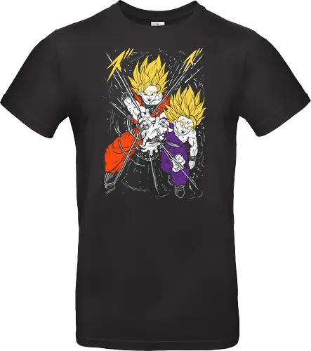 Son Gohan and Goku Super Saiyan 2 Ball - Dragon Z