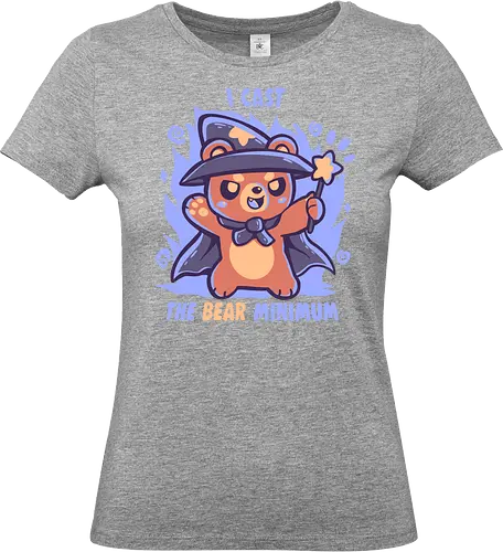 The Bear Minimum Spell - Bär, absolutes Minimum, Zauberer, Bären, Zauberspruch, bear, bear minimum, wizard, bears, magic spell, spell casting, cast, nerdy, cute, fantasy, wizard bear - Standard T-Shirt (Women)